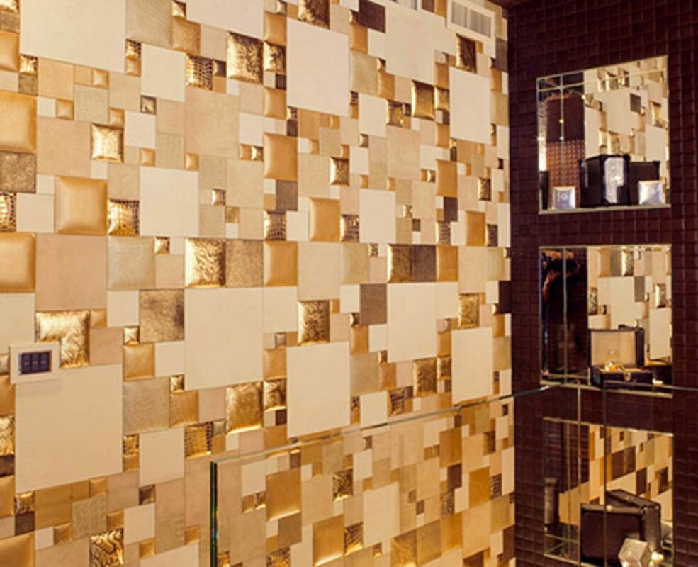 Self-adhesive panels for the bathroom