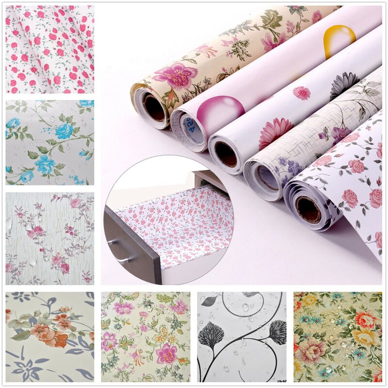 Self-adhesive paper in rolls for decoration