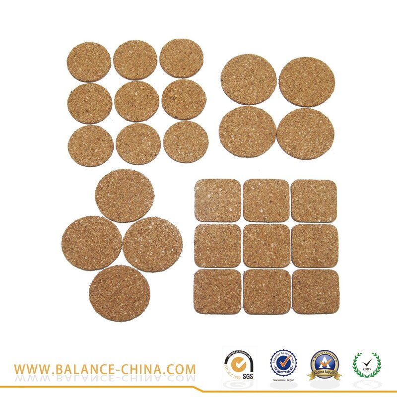 Self-adhesive cork for walls