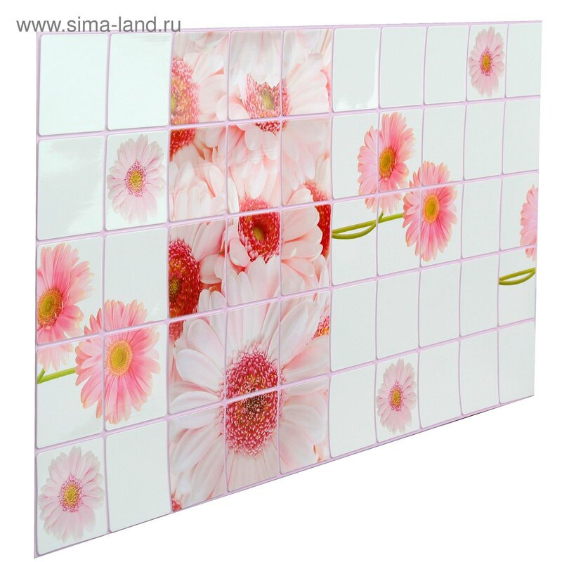 Self-adhesive PVC tiles for the bathroom