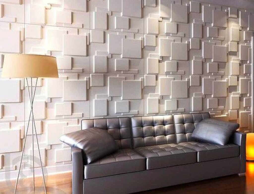 Self-adhesive panels for walls in the interior