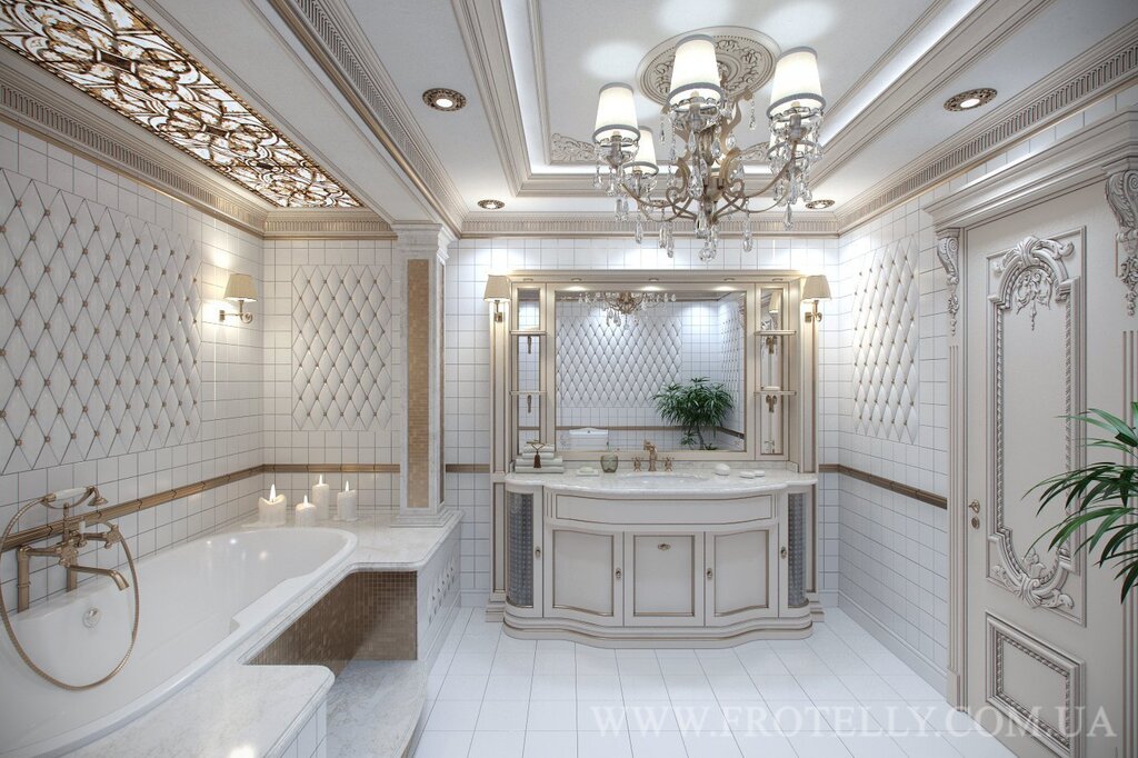 Bathroom in a classic style