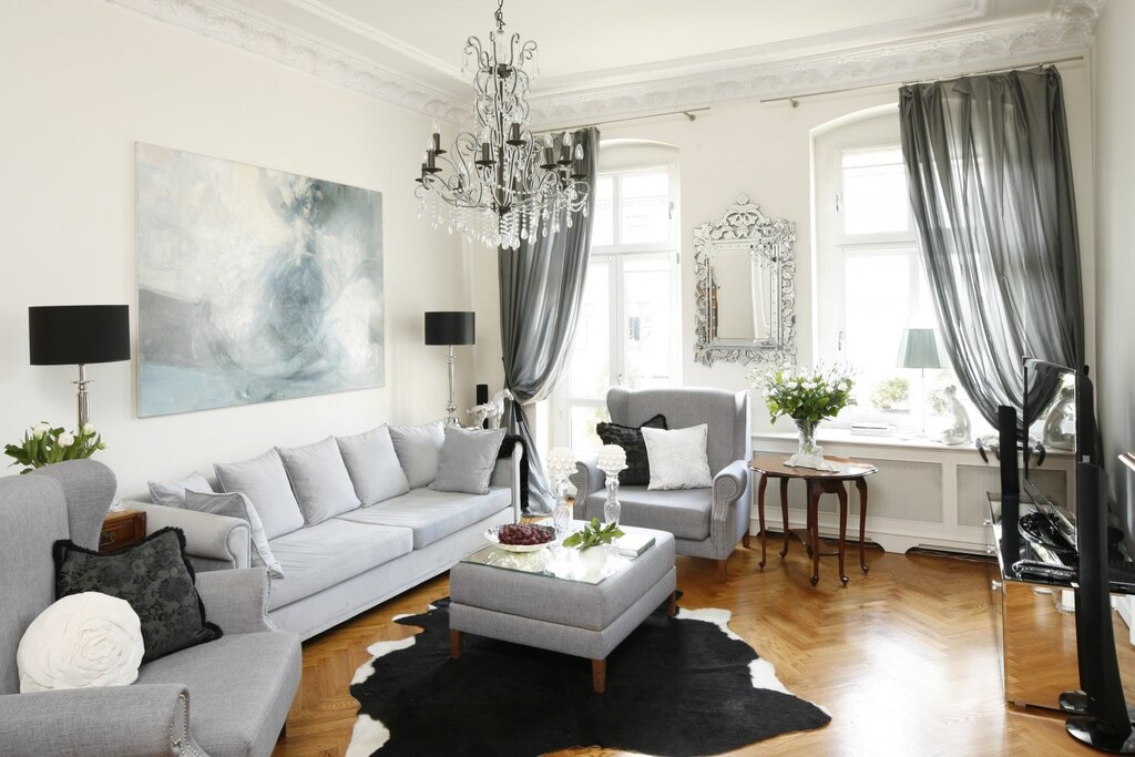 Gray living room