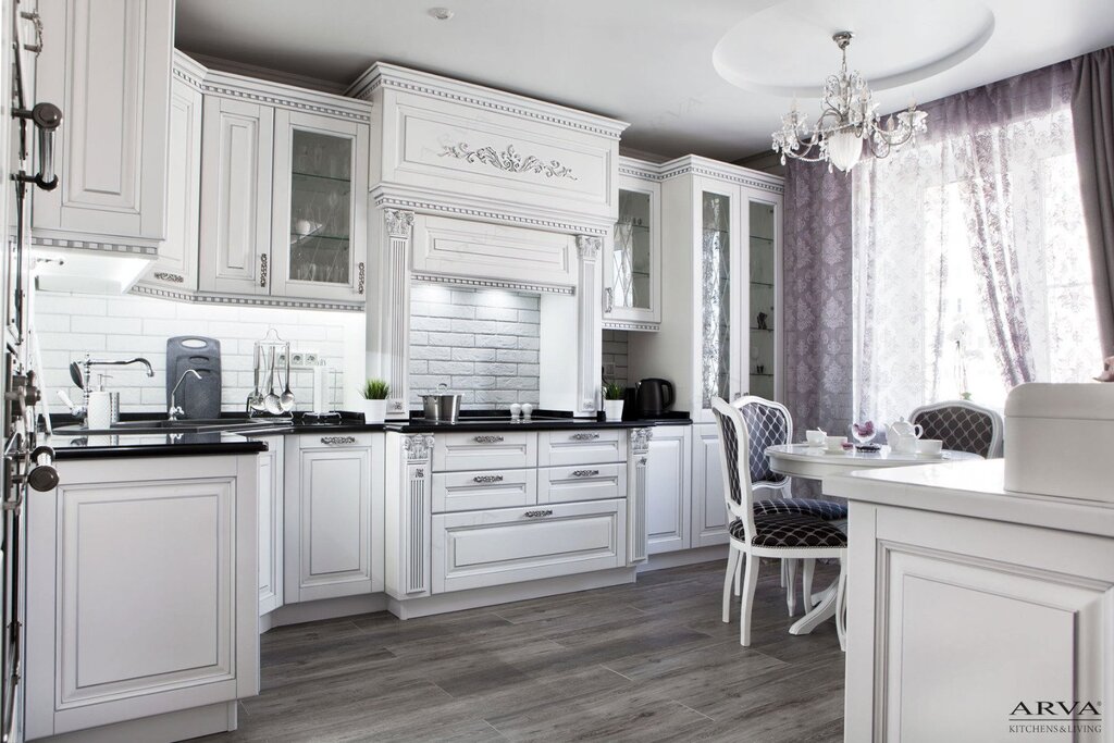 Gray classic kitchen