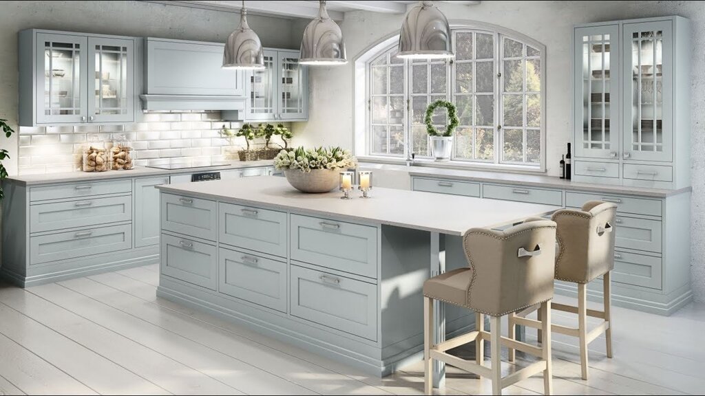 Gray Provence kitchen