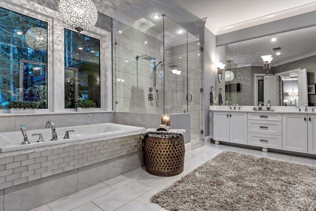 Gray bathroom