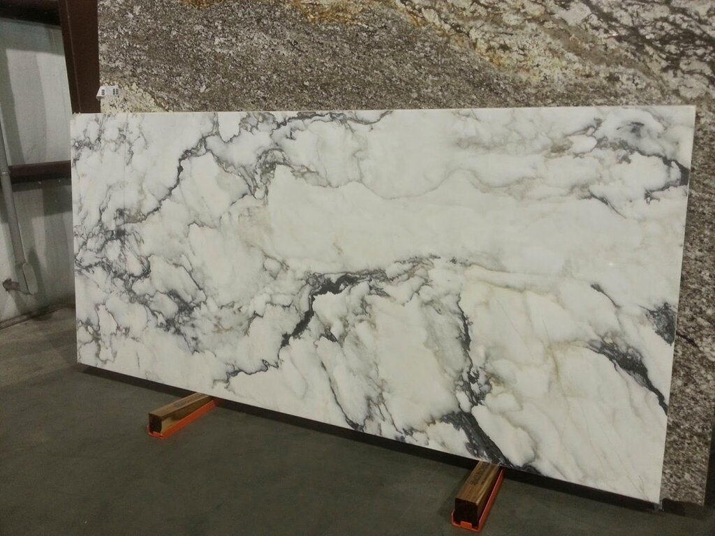 Gray marble slab