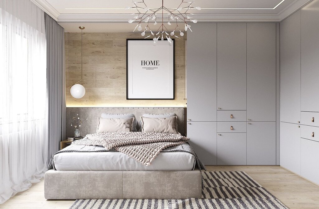 Gray beige room