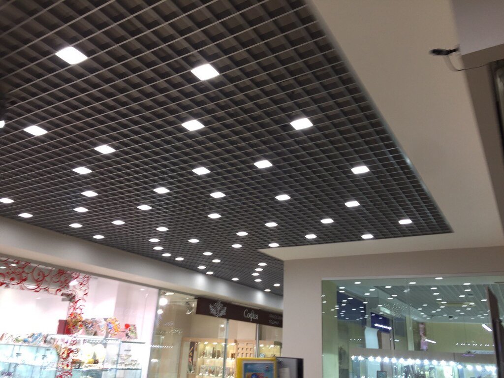 Armstrong mesh ceiling