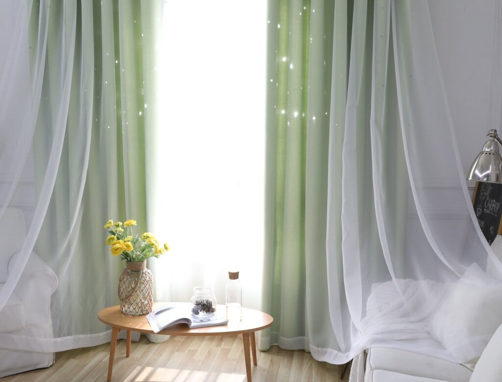 Chiffon curtains