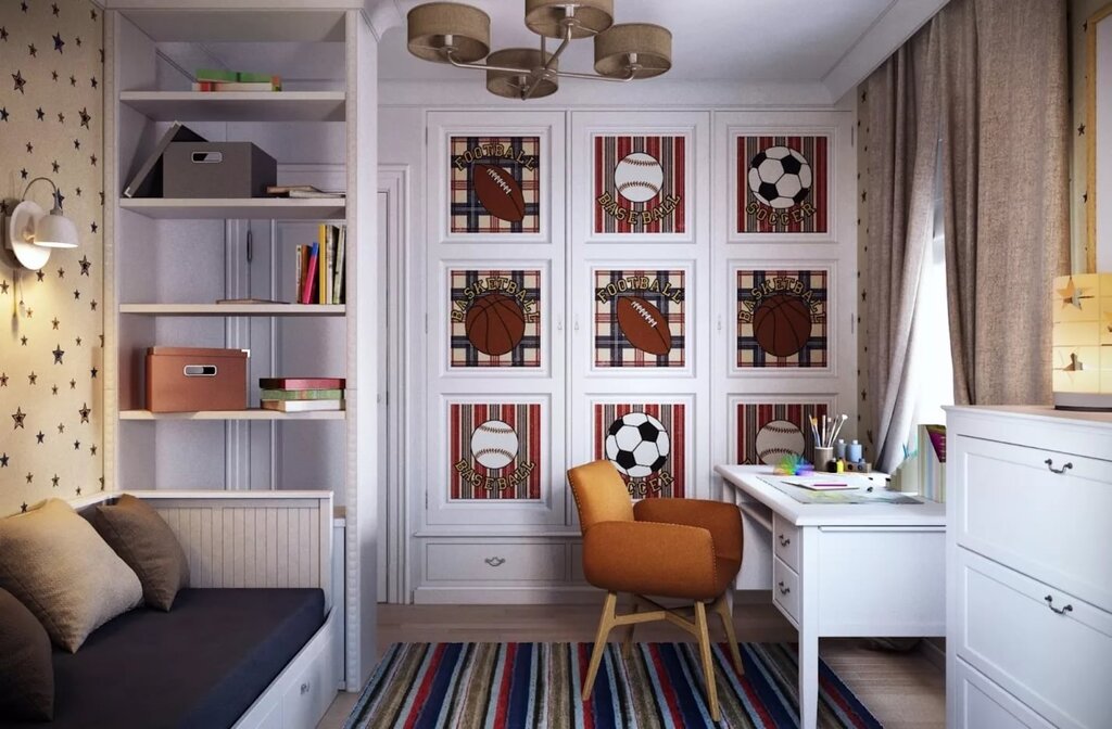 A wardrobe for a boy's room