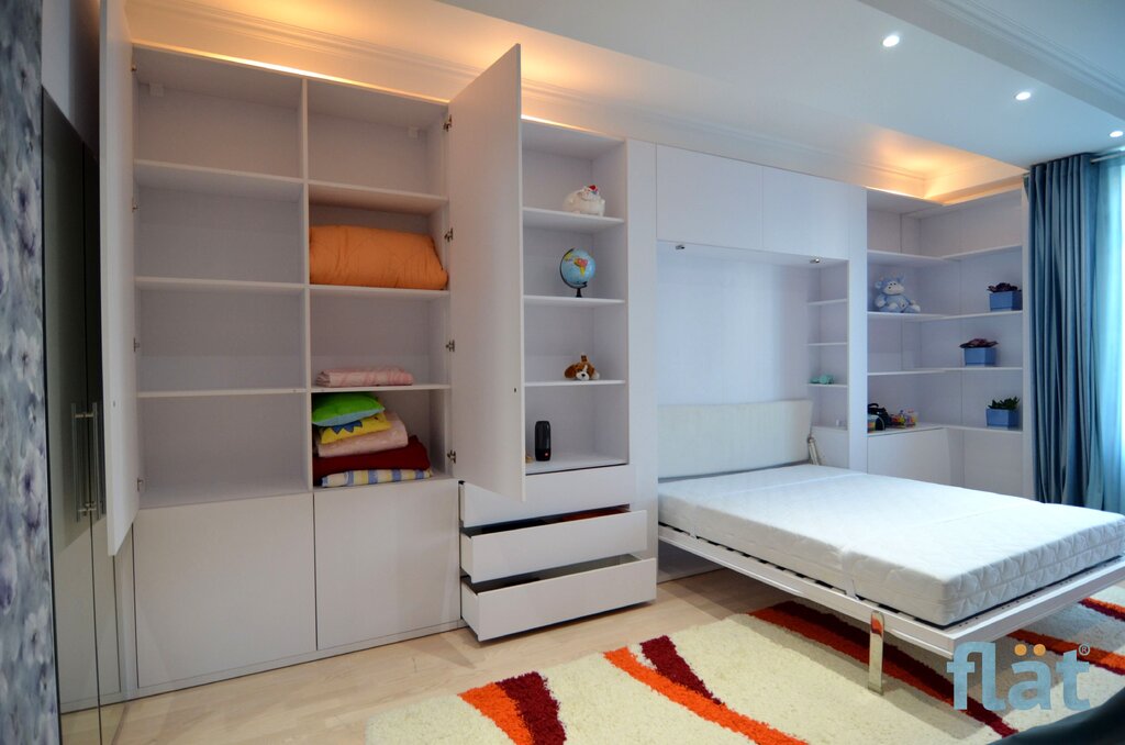 Wardrobe bed for a teenager