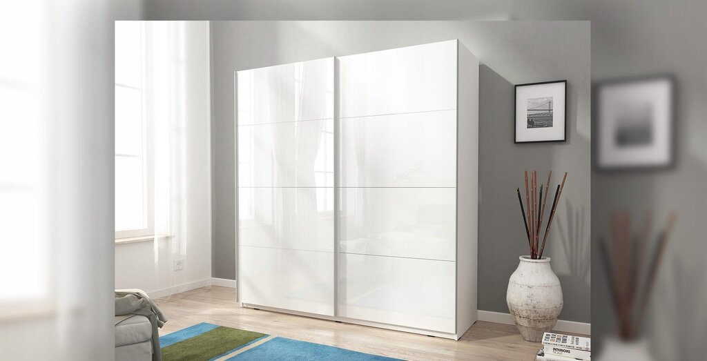 IKEA white gloss wardrobe