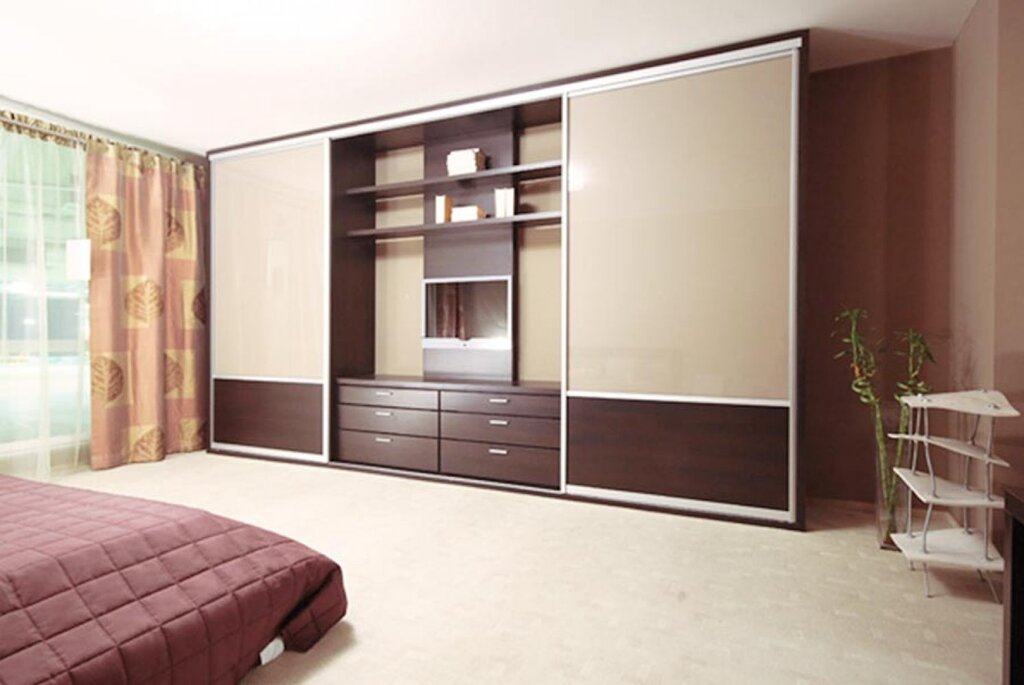 Wardrobe with a TV in the living room