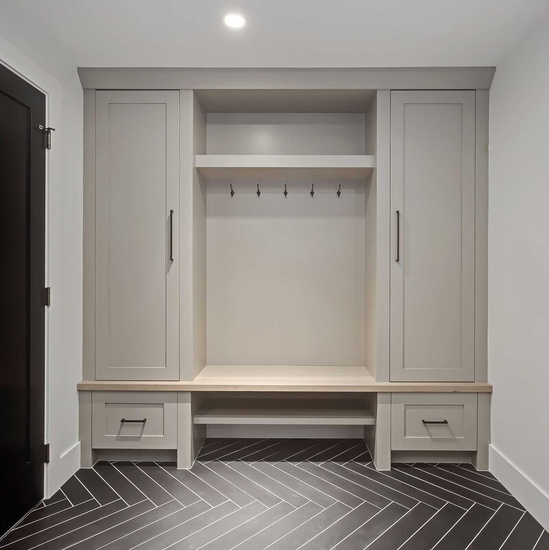 Wardrobe with a bench for the hallway