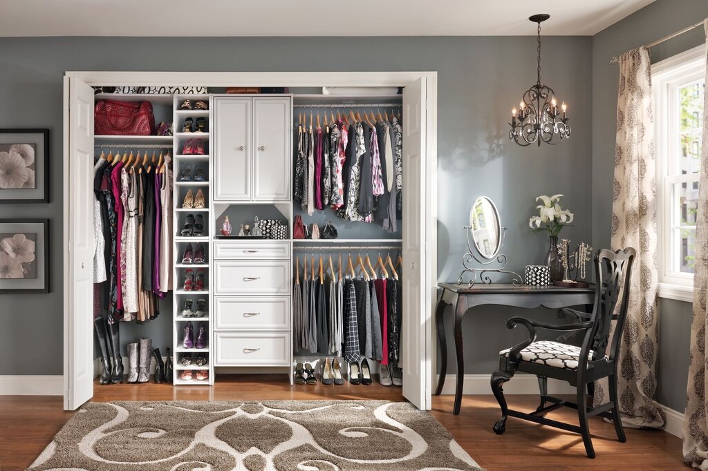 A wardrobe in the American style