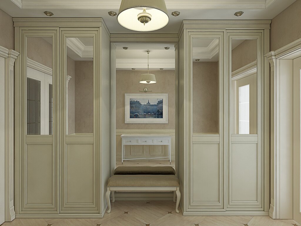 Wardrobe for the hallway Neoclassicism