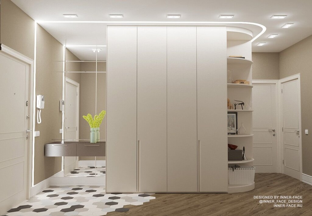 Modern hallway cabinets