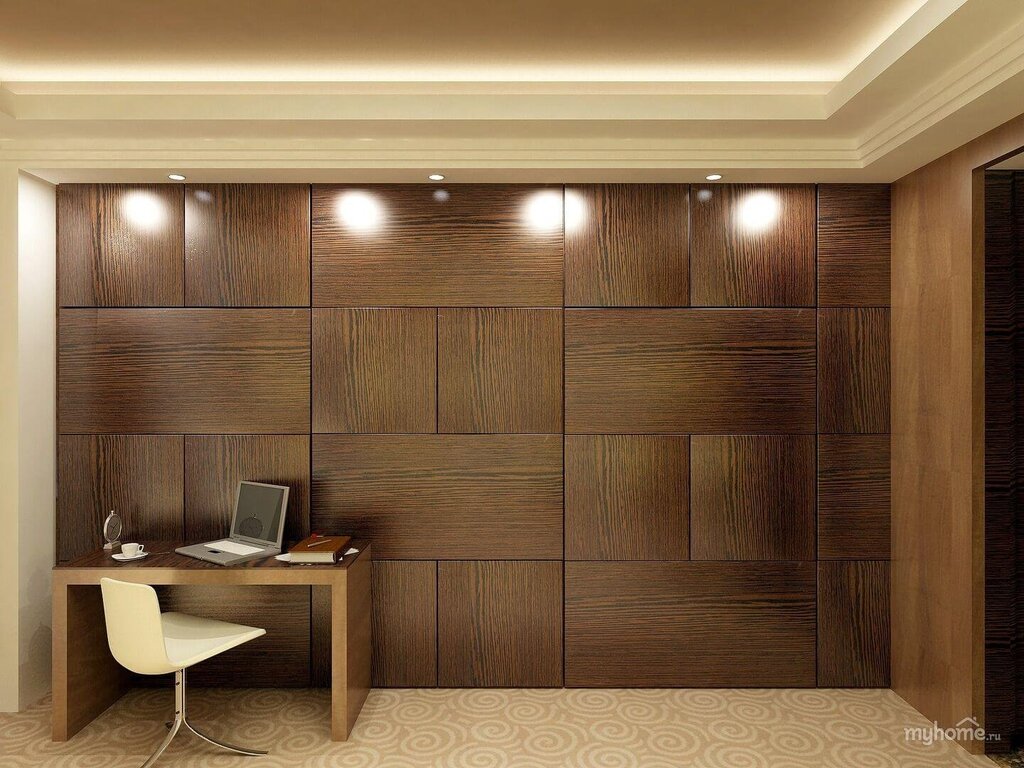 Veneered wall panels