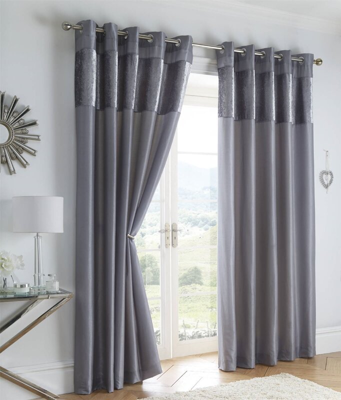 Blackout curtains with grommets