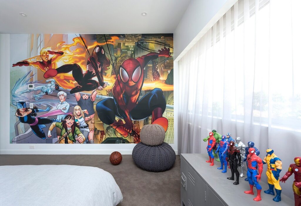 Spider-Man curtains