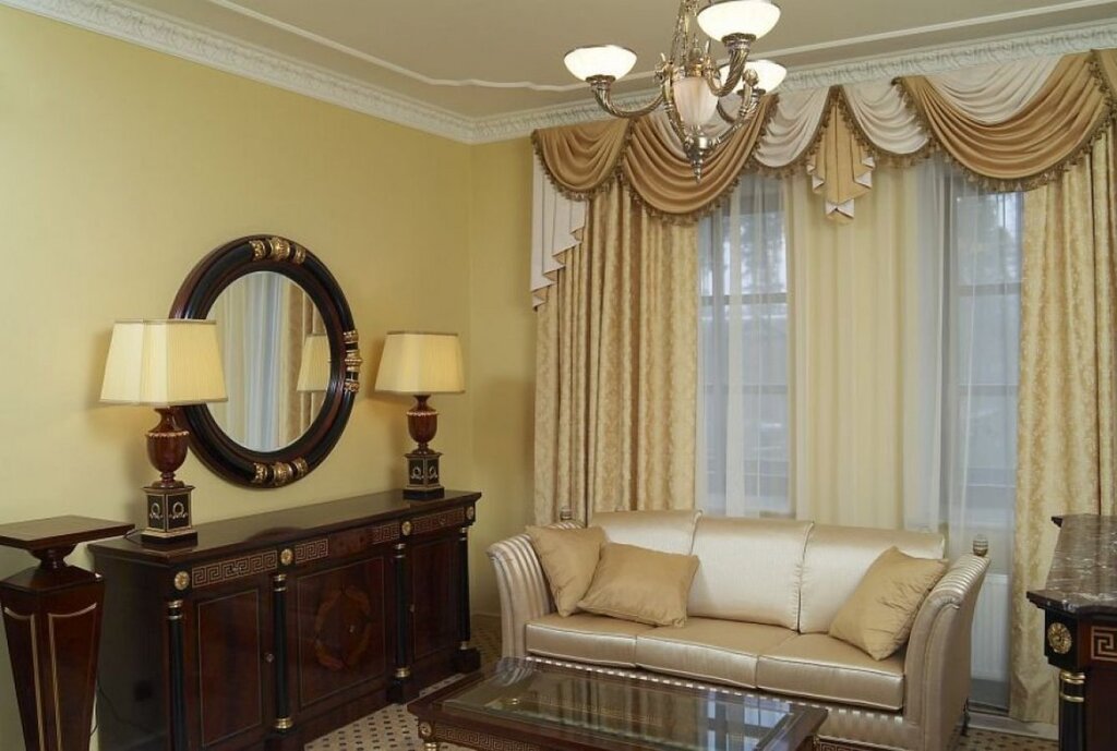 Curtains for large windows in the living room