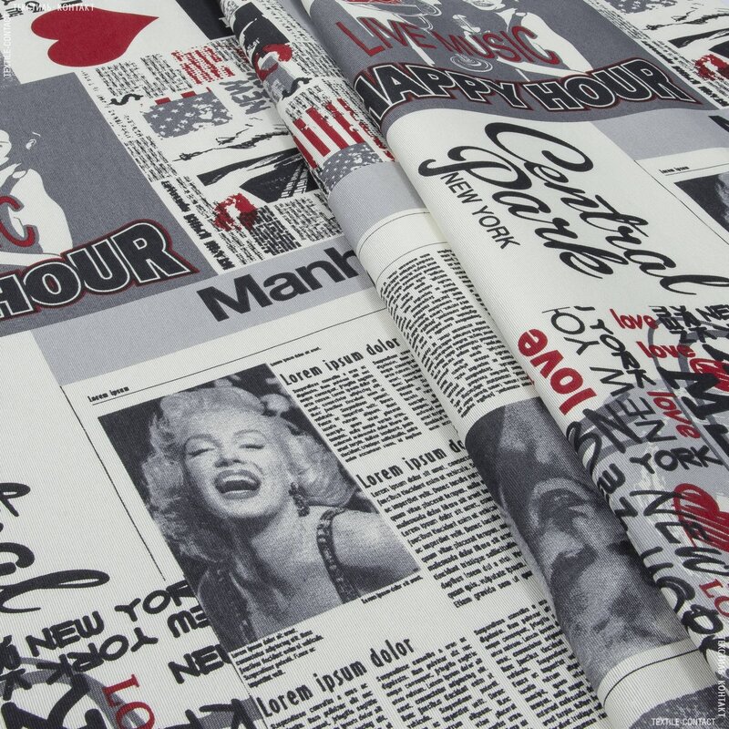 Newspaper curtains