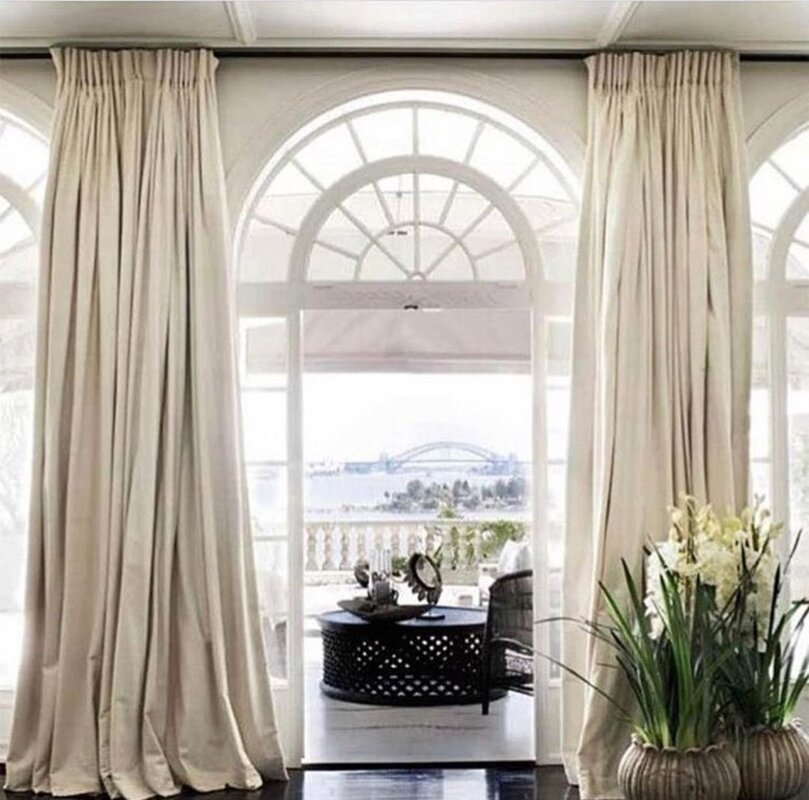 Voile curtains for the living room