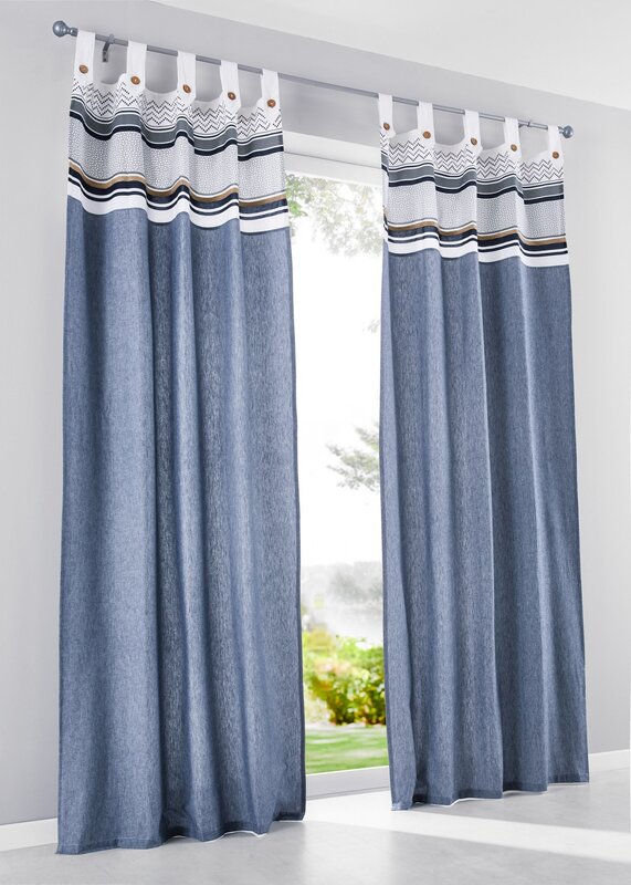 Tab-top curtains in the interior