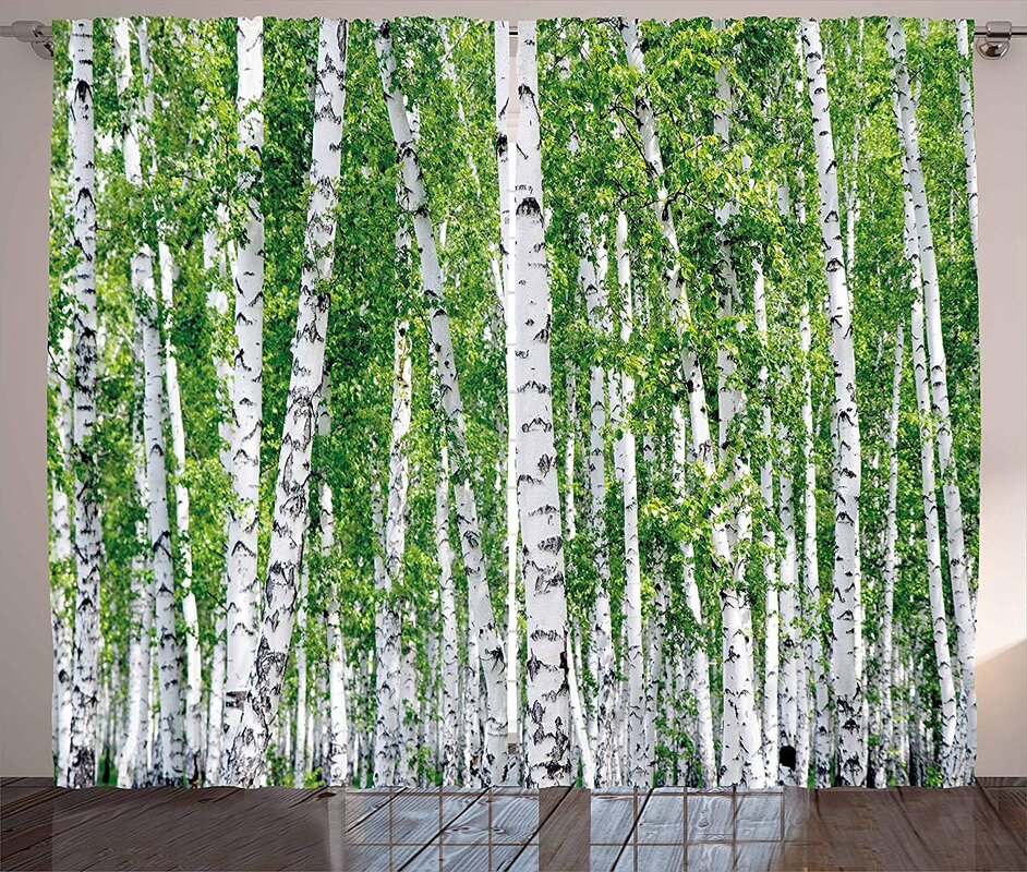 Curtains with trees