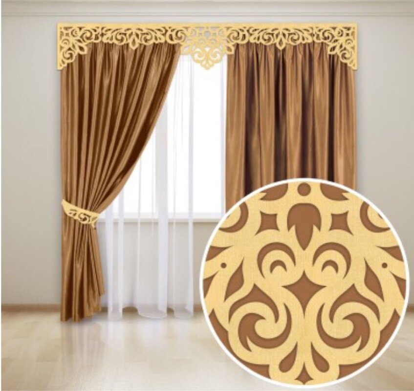 Curtains with a pattern