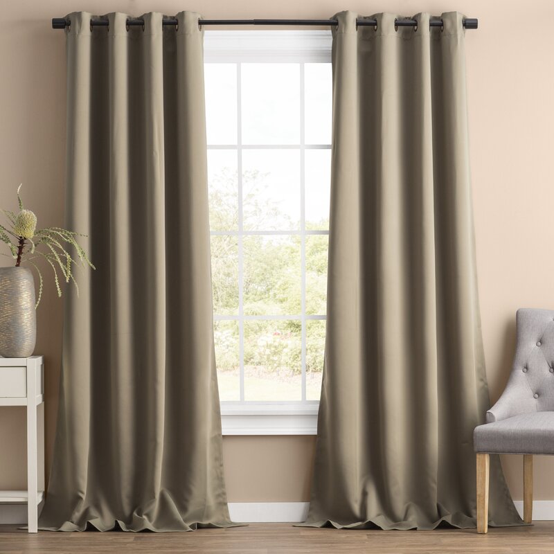 Khaki curtains