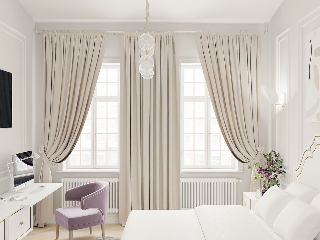 Curtains for a beige room