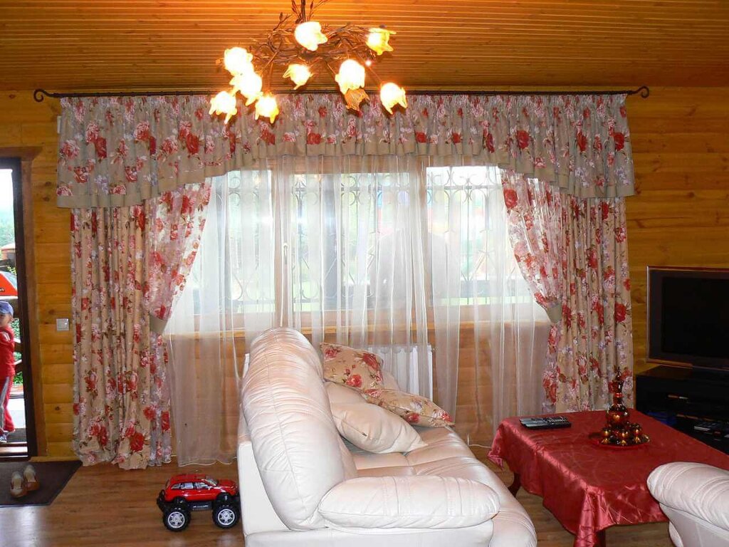 Curtains in a country house