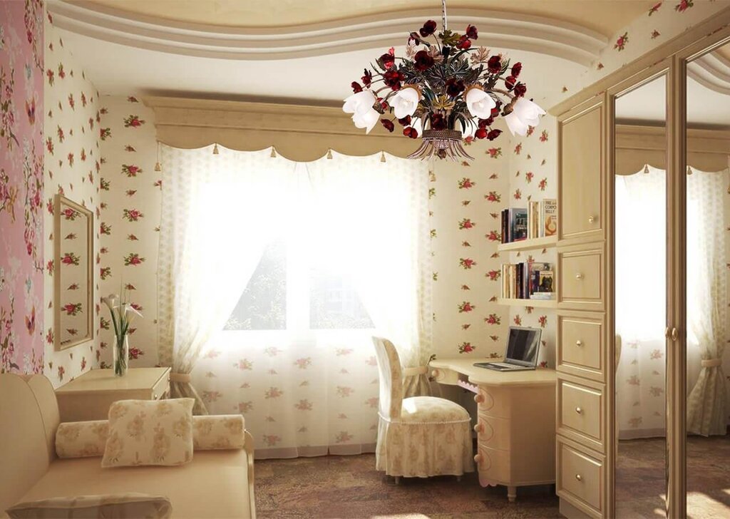 Curtains for a girl's room