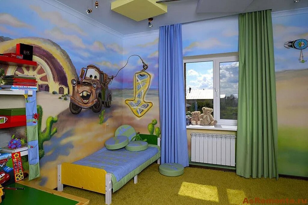 Curtains for a boy's room