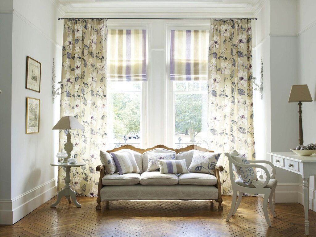 Provence-style curtains