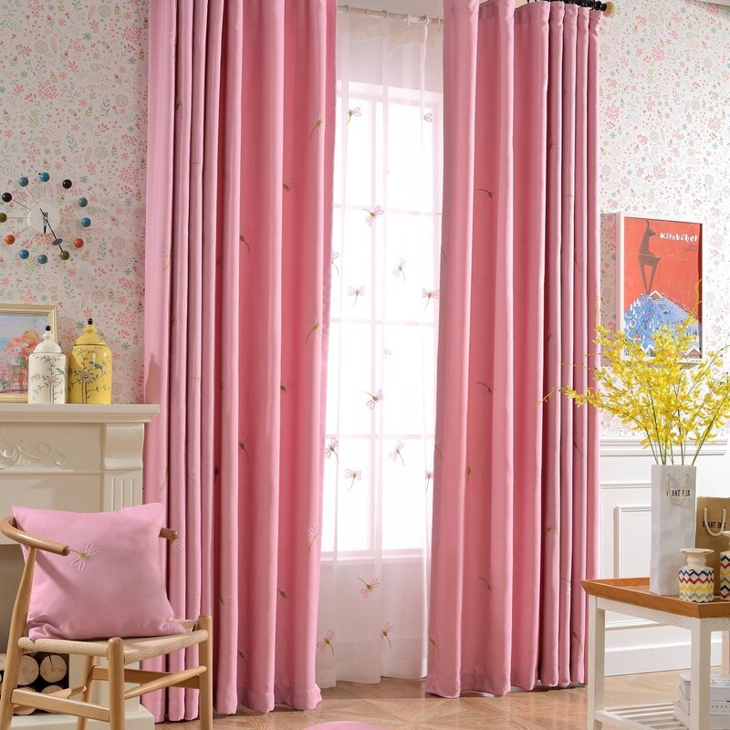 Curtains for the pink room