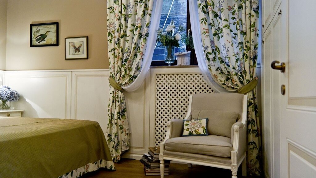 Provence style curtains for the bedroom 37 фото