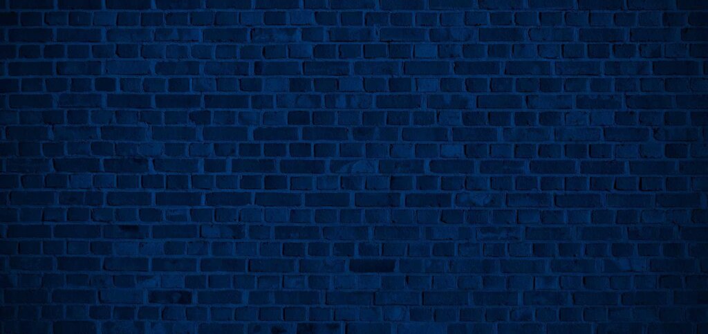 Blue brick wall