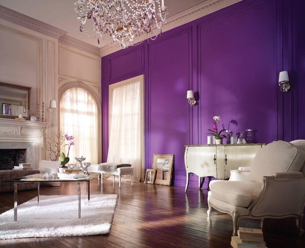 Lilac paint for walls