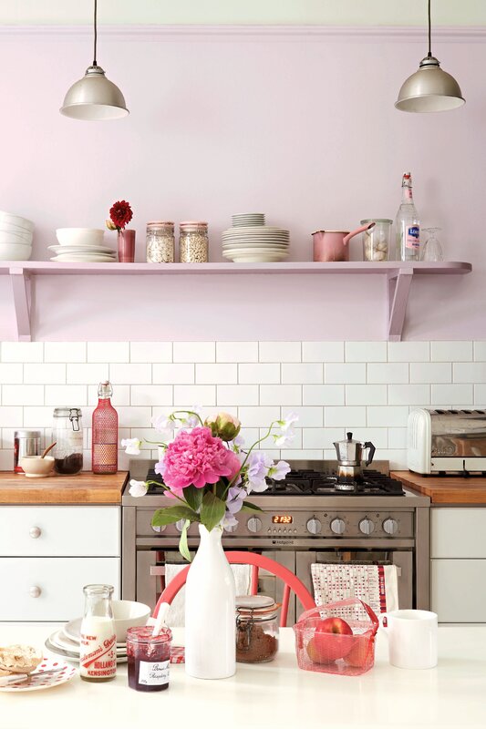 Lilac tile for the kitchen