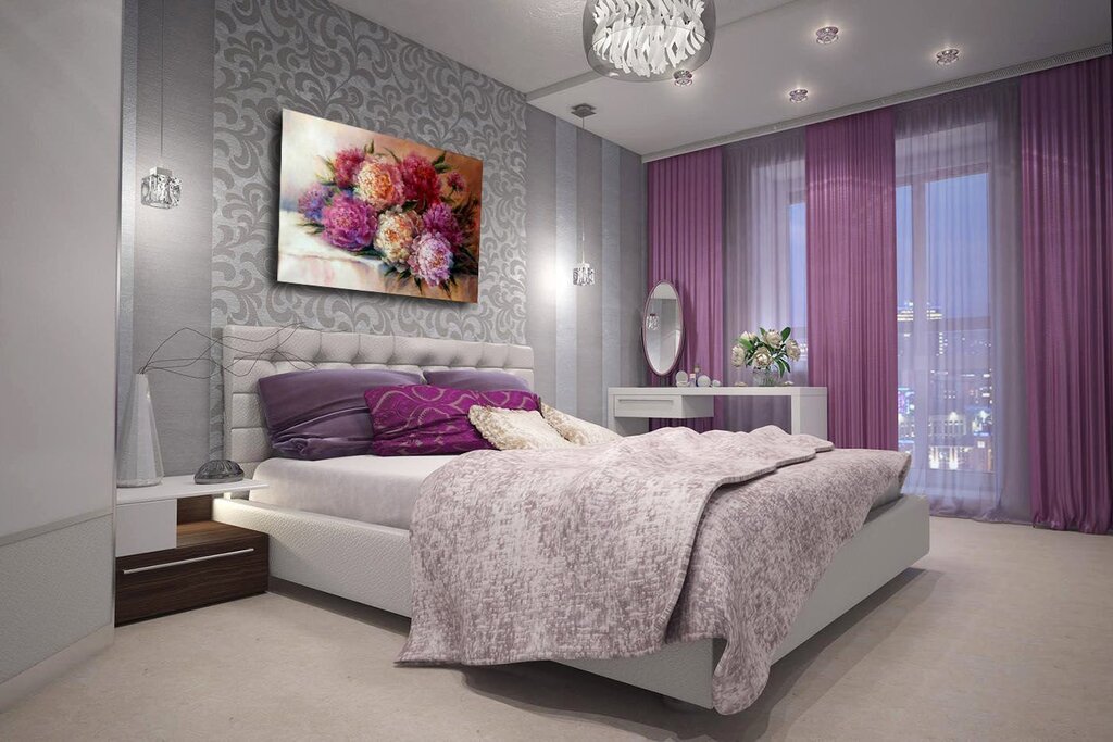 Lilac bedroom