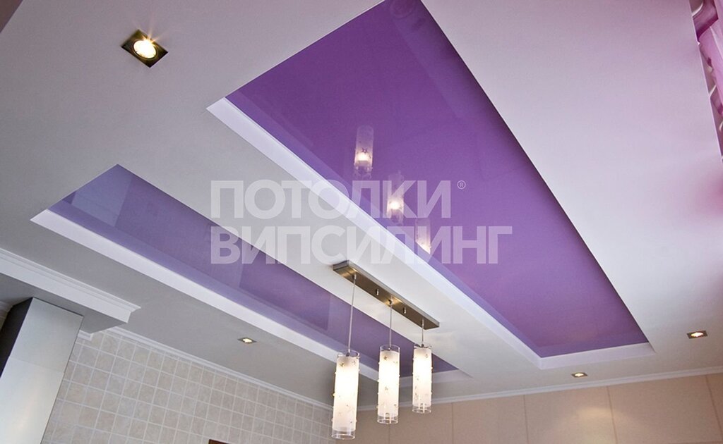 Lilac stretch ceiling