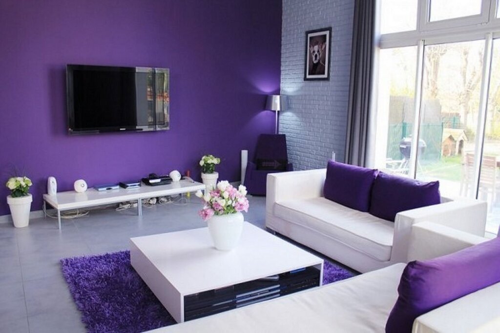 Purple color in the interior