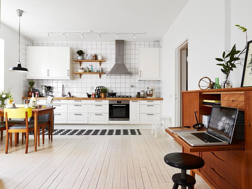 Scandi kitchen living room