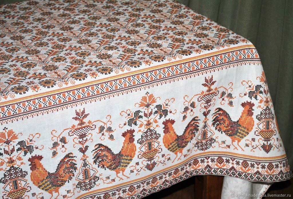 Tablecloth in Russian style 23 фото