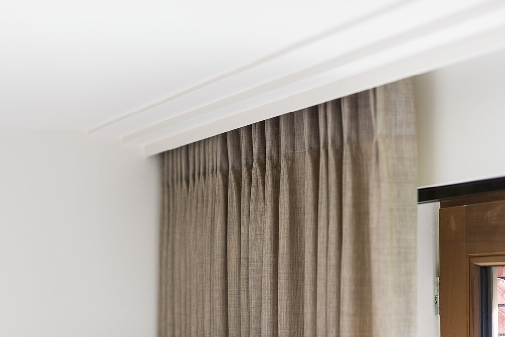 Hidden curtain rods