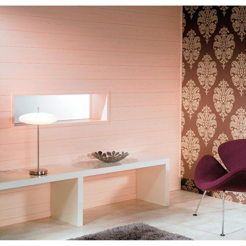 Combination of MDF panels and wallpaper