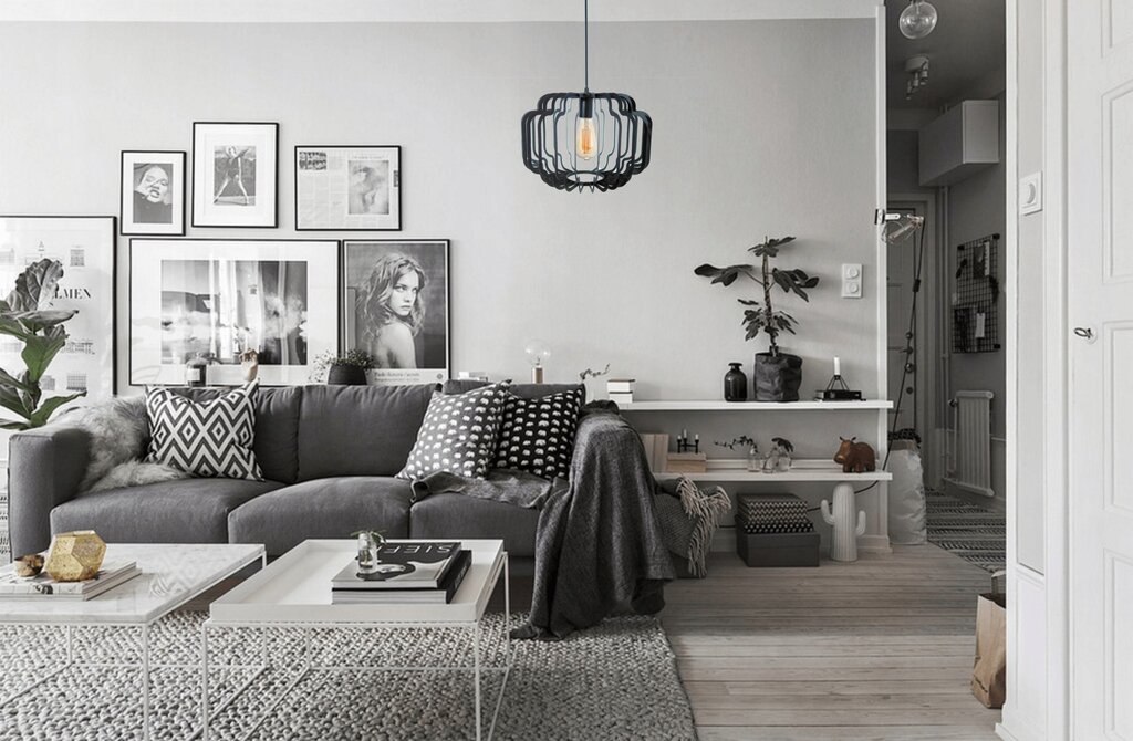 Combination with gray color in the interior